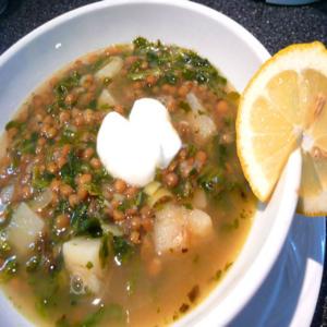 Spinach, Lemon and Lentil Soup image