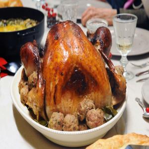 Roasted Turkey With Turkey Meatballs_image