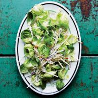 Crunchy Turnip, Apple, and Brussels Sprout Slaw image