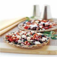 Grilled Pitas with Tomatoes, Olives, and Feta image