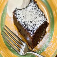 Dark Molasses Gingerbread With Whipped Cream_image