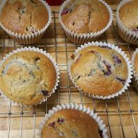 Strawberry-Blueberry Muffins image