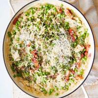 Orzotto with pancetta & peas_image