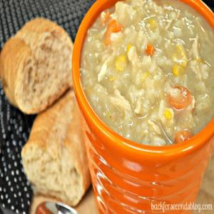 Easy Crockpot Chicken and Rice Soup Recipe - (4.5/5)_image