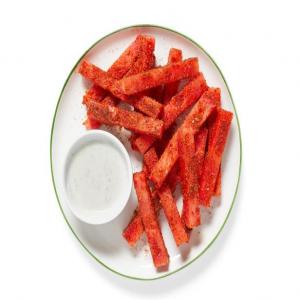 Spiced Watermelon Fries with Lime Crema_image
