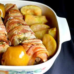 Bacon Wrapped Tenderloin with Sage and Lemon_image