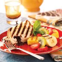 Grilled Cake and Fruit_image