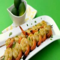 Grilled Jalapeno and Lime Shrimp Skewer image