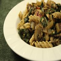 Fusilli With Mushrooms and Chard_image
