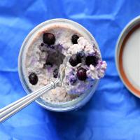 Blueberry-Cinnamon Overnight Oats with Greek Yogurt image