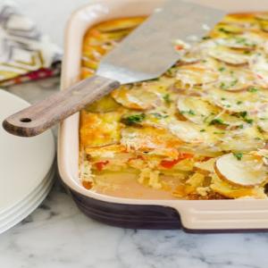 Potato Breakfast Gratin with Red Peppers & Parmesan Recipe - (4.4/5)_image