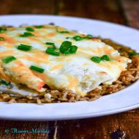 Cheesy Tomatillo Verde Sour Cream Chicken Enchiladas_image