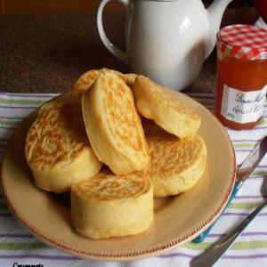 Old Fashioned Home-Made English Crumpets for Tea-Time_image