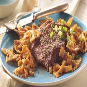 Peppered Beef with Pasta image