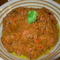 Spicy Aubergine (Eggplant) and Red Pepper Tapenade - Dip_image