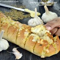 cheesy garlic pull apart bread recipe | cheese garlic pull apart French bread | cheese garlic crack bread_image