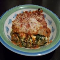 Portabella Mushroom With Spinach and Feta Lasagna (Vegetarian) image