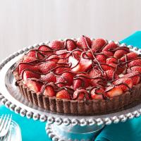 Chocolate-Strawberry Cream Cheese Tart image