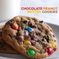 Chocolate Peanut Butter Cookies Recipe by Tasty image