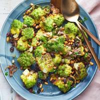 Roast romanesco with anchovies, capers & currants image