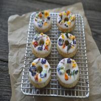 Candied Flower Donuts image