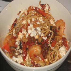 Pasta with Spicy Shrimp and Sun-dried Tomatoes image