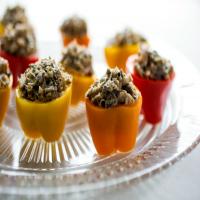 Mini Peppers Stuffed With Tuna and Olive Rillettes_image