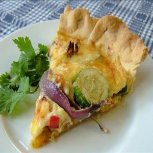 Roasted Vegetable and Gruyere Quiche_image