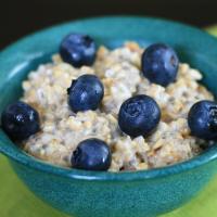 Steel Cut Oats with Blueberries and Lemon Zest image