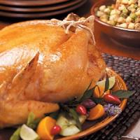 Roasted Chicken with Sausage Stuffing_image
