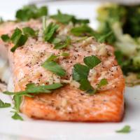 One-pan Garlic Butter Salmon Recipe by Tasty image