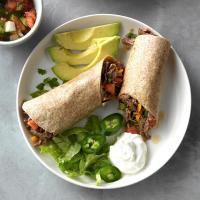 Pressure-Cooker Beef Burritos with Green Chiles image