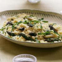 Couscous with Green and White Asparagus image