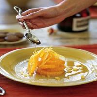 Oranges with Grand Marnier and Cookies image