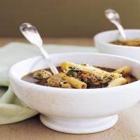 Swiss Chard, Cabbage, and Turkey Meatball Soup image