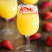 Strawberry And Pineapple Mimosas image