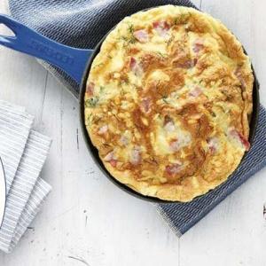 Cheese & ham souffléd omelette_image