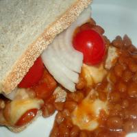 Beans 'n' Franks Sandwich image