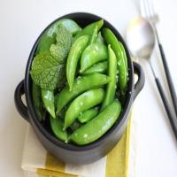 Buttered Green Sugar Snap Peas image