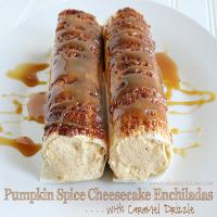Pumpkin Spice Cheesecake Enchiladas with Caramel Drizzle Recipe - (4.3/5)_image
