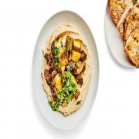 Hummus with Spiced Summer Squash and Lamb image