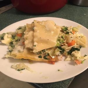 Vegetable Lasagna With White Sauce_image
