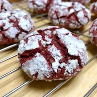 Red Velvet Crinkle Cookies image