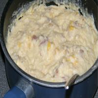 Cheesy Corn Grits w/ Country Ham Recipe - (4.3/5) image