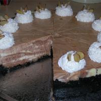 Chocolate Almond Marble Cheesecake image