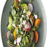 Roasted Golden-Beet, Avocado, and Watercress Salad image