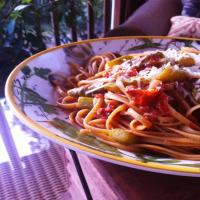 Fettuccine With Asparagus and Sun-Dried Tomatoes image