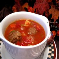 Meatball Vegetable Soup image