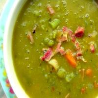 Green Split Pea and Bacon Soup_image