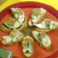 Roquefort, Pear and Walnut Toasts image